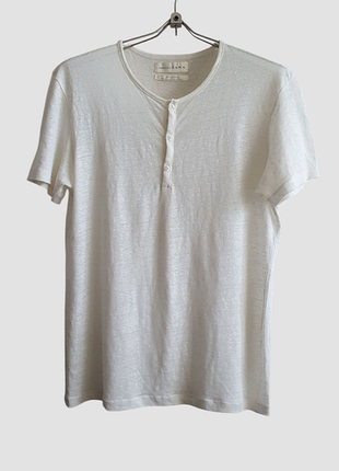 Чоловіча  лляна футболка  zara  р. m