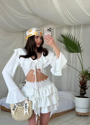 Жіночий комплект (спідниця + топ)