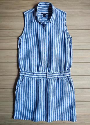 Льняной сарафан платье из льна в полоску от gant ⚓ наш 40-42рр (38eur)