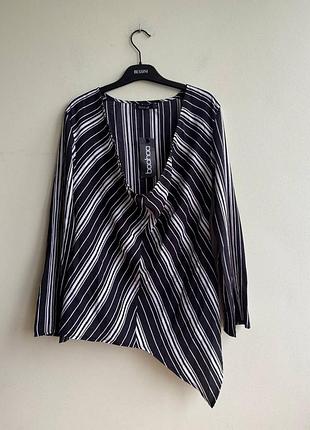 Женская блуза в вертикальную полоску boohoo