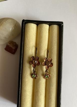Вінтажні сережки- квіти avon