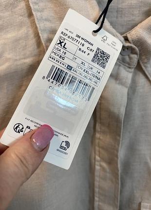 Льняная рубашка mango3 фото