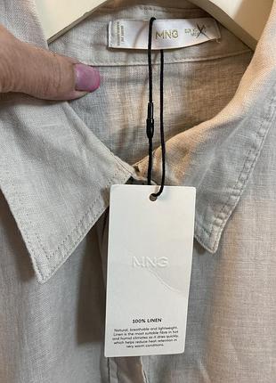 Льняная рубашка mango2 фото