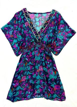 Парео, накидка на купальник, туніка s/m/l