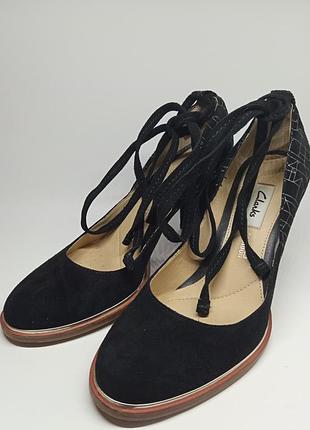 Туфли clarks, замша, р. 37,5