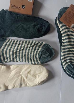 Три пары! набор! льняные носки esmara германия размеры: 39/40, 41/42