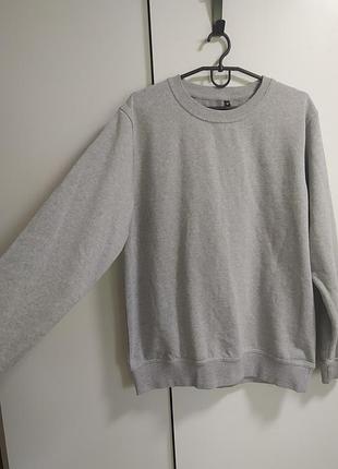 Сірий базовий світшот