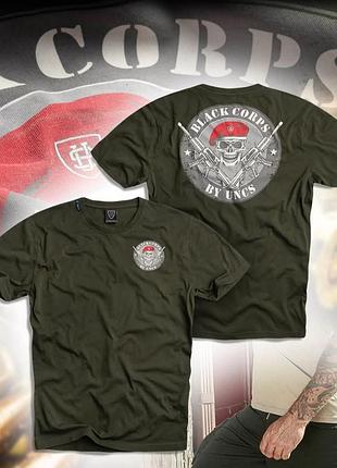 Футболка с принтом black corps uncs