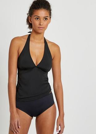 Новое танкини ocean club primark майка для плавания верх от купальника черного цвета