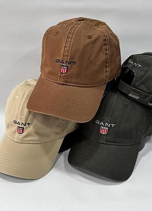Кепка gant чоловіча жіноча коричнева бежева чорна сіра