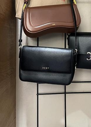 Шкіряна сумочка dkny кросбоді натуральна шкіра saffiano саф'яно сафьяно