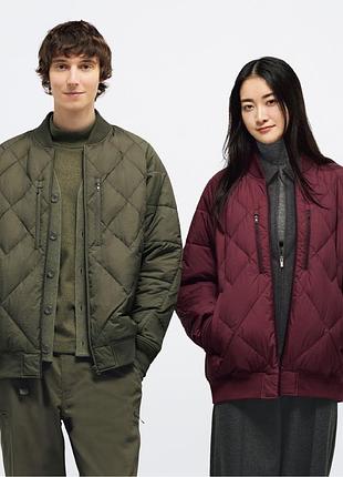 Пуховик-бомбер uniqlo коллаборация с white mountaineering2 фото