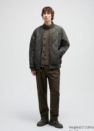 Пуховик-бомбер uniqlo коллаборация с white mountaineering4 фото