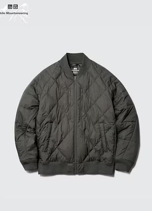 Пуховик-бомбер uniqlo коллаборация с white mountaineering5 фото