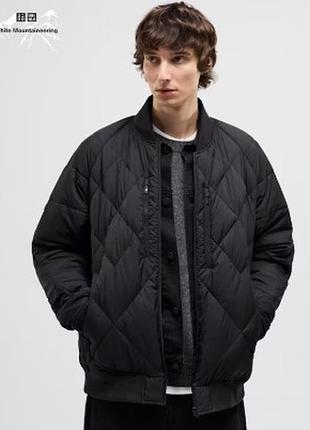 Пуховик-бомбер uniqlo коллаборация с white mountaineering