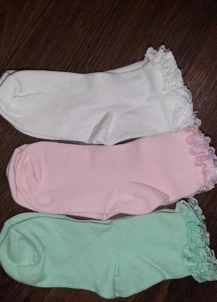 Носки шкарпетки 27-30 розмір, на 4-6років, george, бавовна,ціна за 3 пари