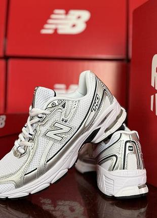 Кросівки чоловічі new balance 740, кросівки жіночі new balance, кросівки білі6 фото