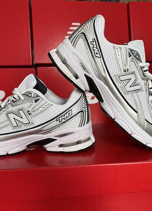 Кросівки чоловічі new balance 740, кросівки жіночі new balance, кросівки білі4 фото
