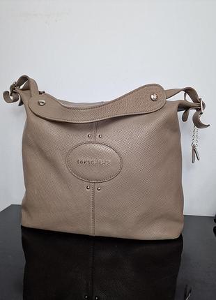 Сумка longchamp из натуральной кожи