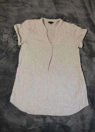 Платье туника massimo dutti размер m лён