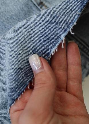 Джинсова спідниця блакитна варка міні7 фото