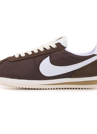 Кроссовки nike cortez brown white