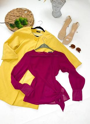 Блуза малинова