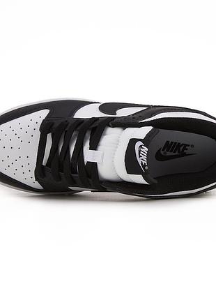 Кросівки nike sb dunk low retro white black 2