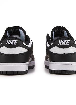 Кросівки nike sb dunk low retro white black 6