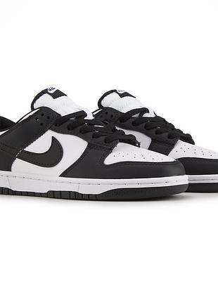 Кросівки nike sb dunk low retro white black 5