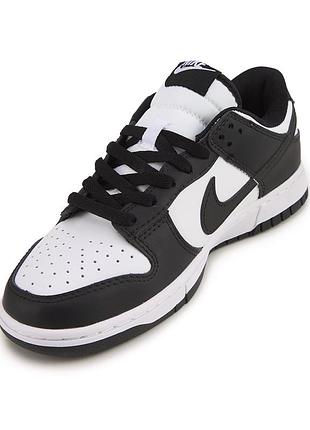 Кросівки nike sb dunk low retro white black 3