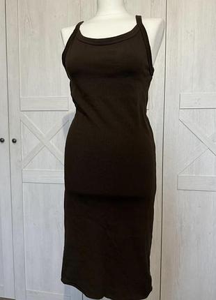 Сукня в рубчик по фігурі h&m