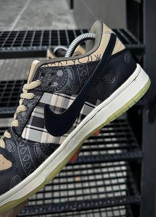 👟🔥 кроссовки женские nike premier sb dunk low x travis scott "cactus jack" (36-41)2 фото