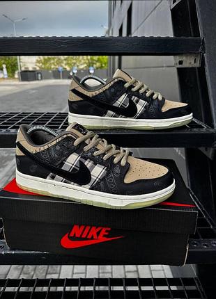 👟🔥 кроссовки женские nike premier sb dunk low x travis scott "cactus jack" (36-41)7 фото