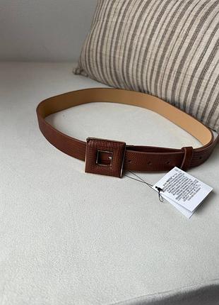 Пояс коричневого цвета zara