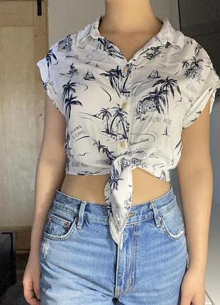 Летняя рубашка блуза от bershka s m