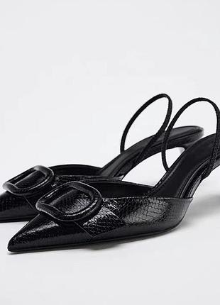 Туфлі слінгбеки zara