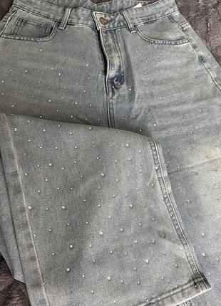 Джинси жіночі з камінчиками