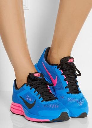 Яскраві кросівки найк оригінал nike womens zoom structure plus 17  blue running сіточка