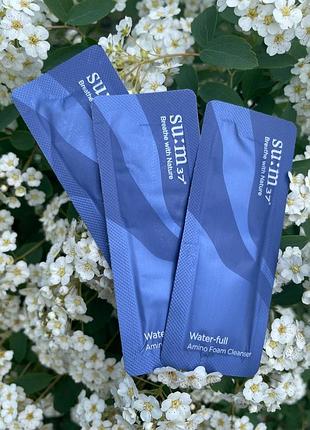 Корейська пінка su:m 37 water-full amino foam cleanser пробник 1мл