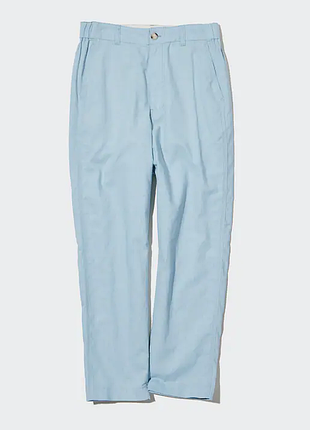 Брюки из льна и хлопка uniqlo