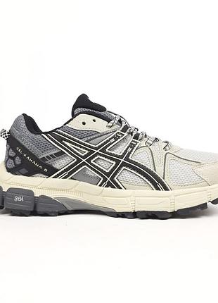 Женские кроссовки asics gel kahana 8 white grey black