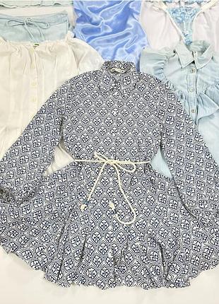 Платье-мини от zara с узорами