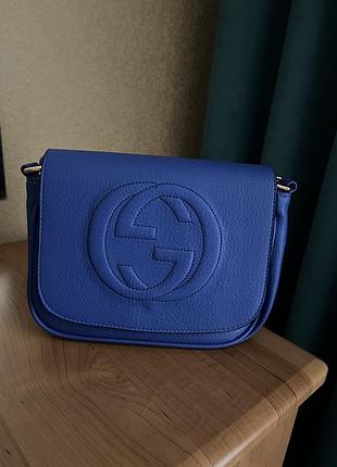 Сумка синя, електрик