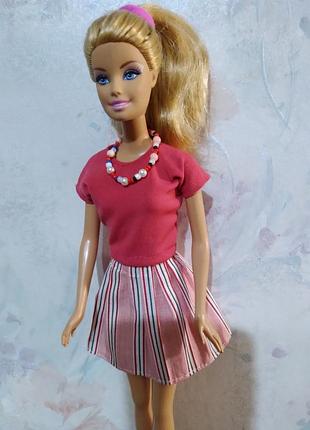Одежда для барби, лот - юбка, кофта, ожерелье.