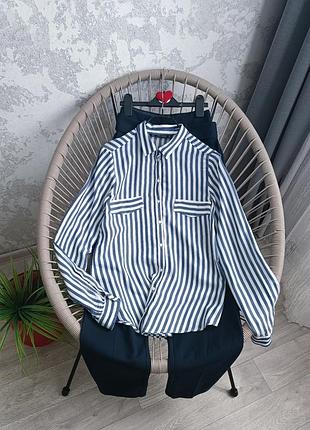 Рубашка сорочка у смужку zara.