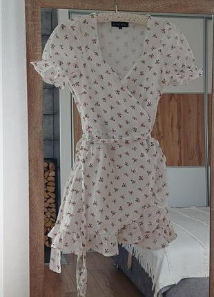 Платье из органического хлопка на запах in the style