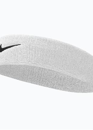 Пов'язка на голову nike swoosh headband біла