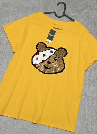 Красивая женская футболка 🐻 george размер 16