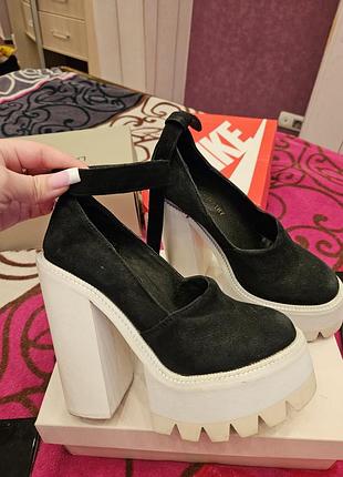 Туфли натуральный замш